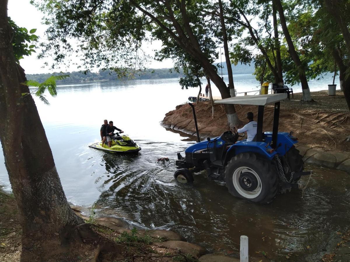 Apartamento Do Lago, Com Churrasqueira Privativa , Cozinha , Internet Banda Larga, Rampa Barco E Jet, Pesqueiro - B101 Калдас-Новас Экстерьер фото